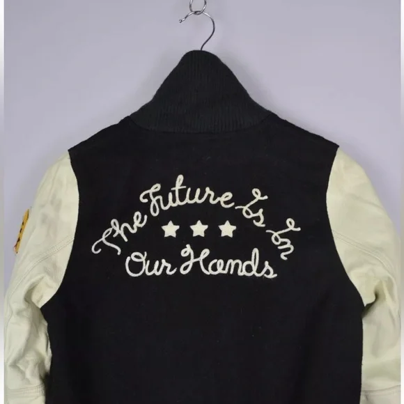 RARE! X-Girl Varsity Jacket College Leather Wool Hype Street Fashion Size 2 - Picture 10 of 14